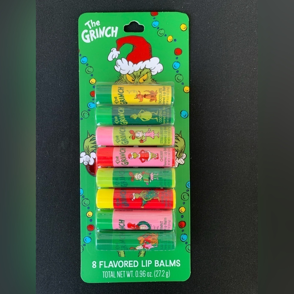 The Grinch 8 Flavored Lip Balms